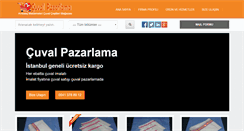 Desktop Screenshot of cuvalpazarlama.com