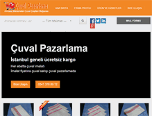 Tablet Screenshot of cuvalpazarlama.com